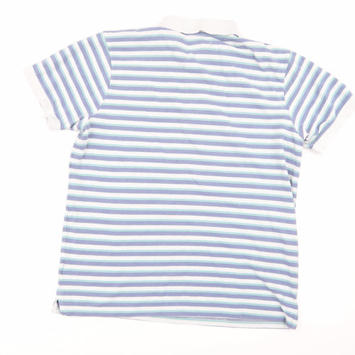 fabric 8 Mens Multicoloured Striped   Polo Size M