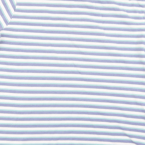 fabric 8 Mens Multicoloured Striped   Polo Size M