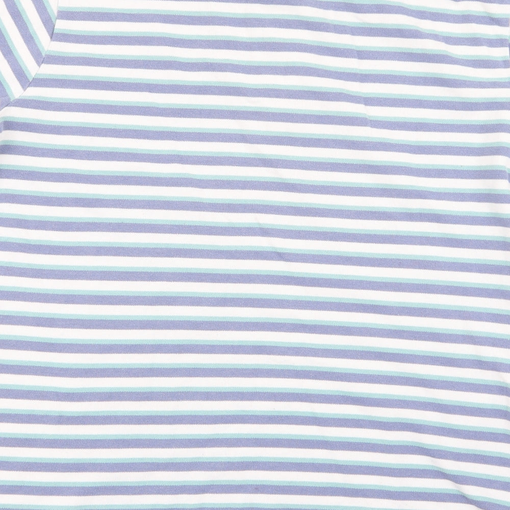 fabric 8 Mens Multicoloured Striped   Polo Size M