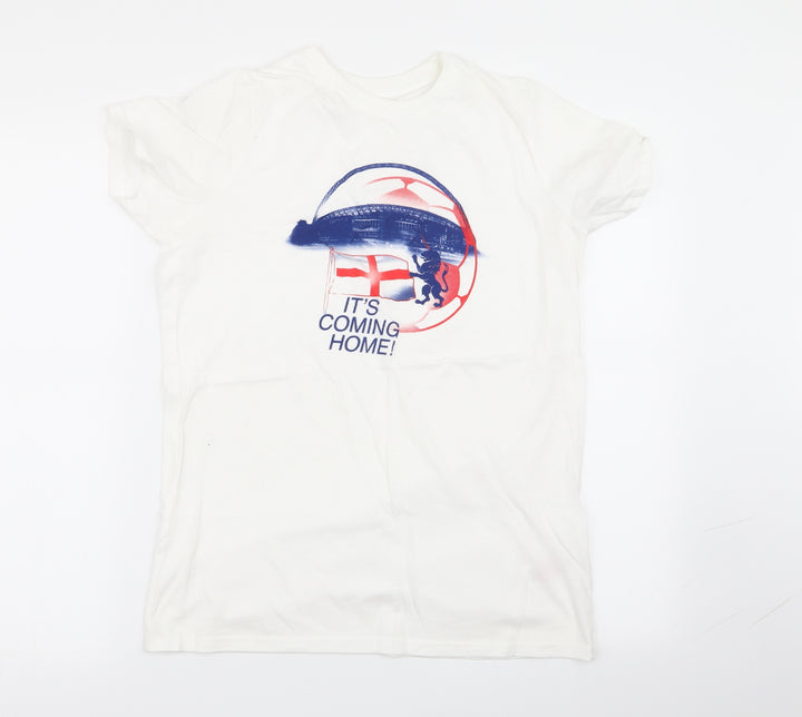 Primark Boys White   Basic T-Shirt Size 13 Years