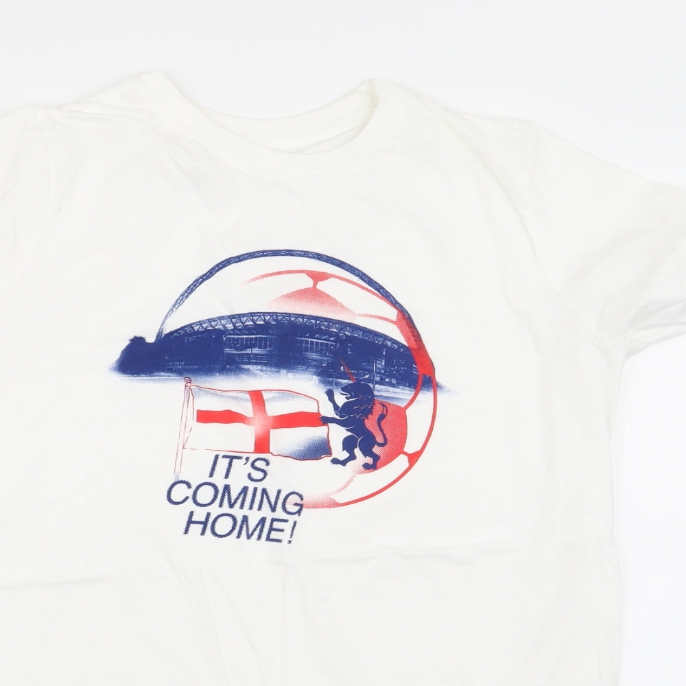 Primark Boys White   Basic T-Shirt Size 13 Years