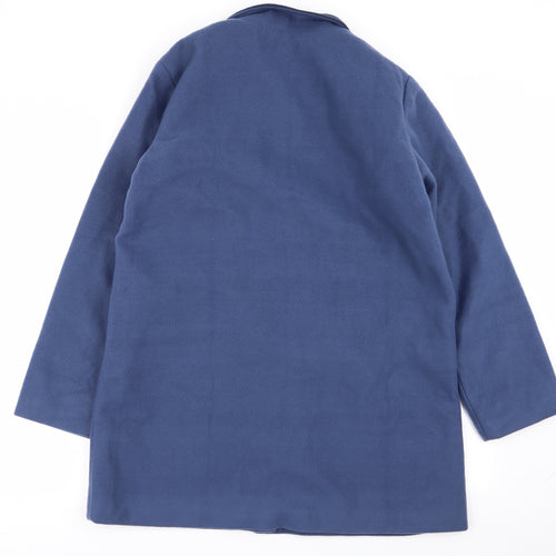 Gabriella Vicenga Womens Blue   Overcoat Coat Size 14