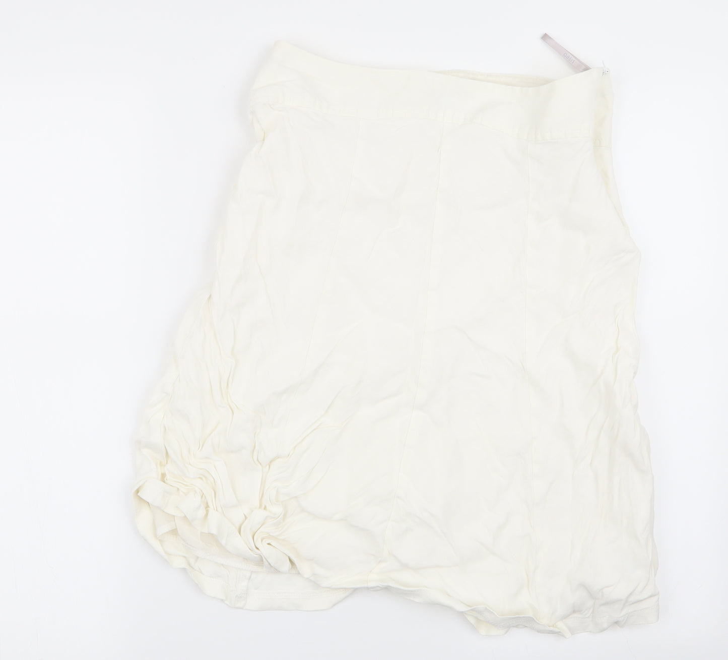 Oasis Womens White   Flare Skirt Size 10