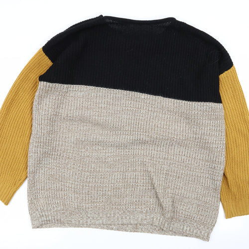 SheIn Womens Multicoloured   Pullover Jumper Size L