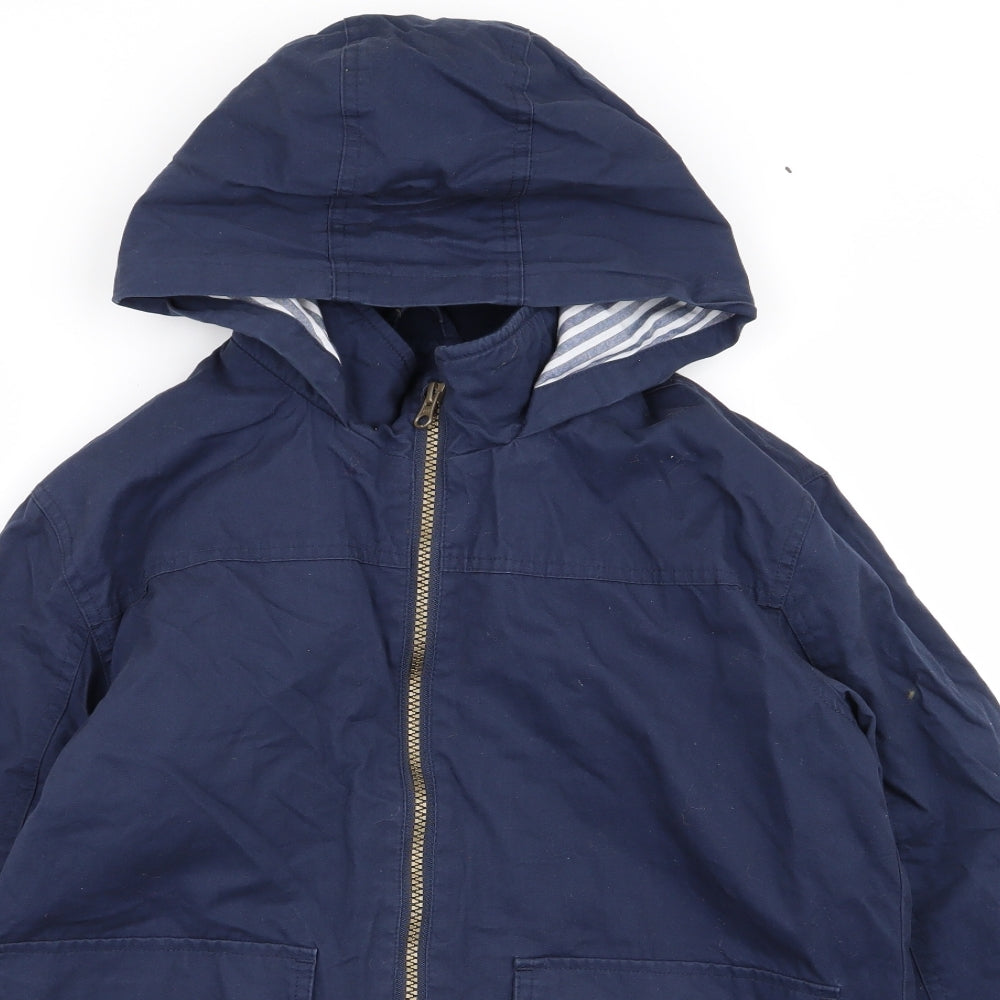 Asda George Boys Blue   Basic Coat Coat Size 12-13 Years
