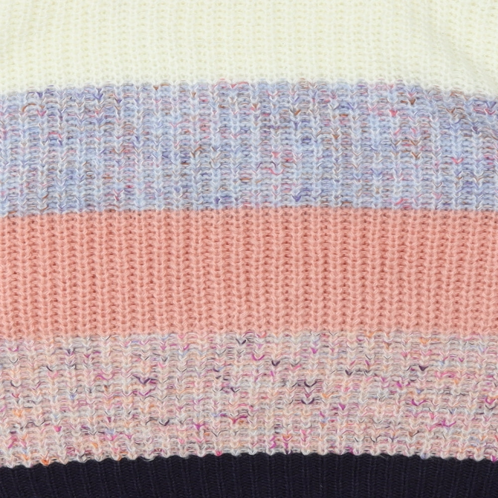 Nutmeg Womens Multicoloured Striped  Pullover Jumper Size 24