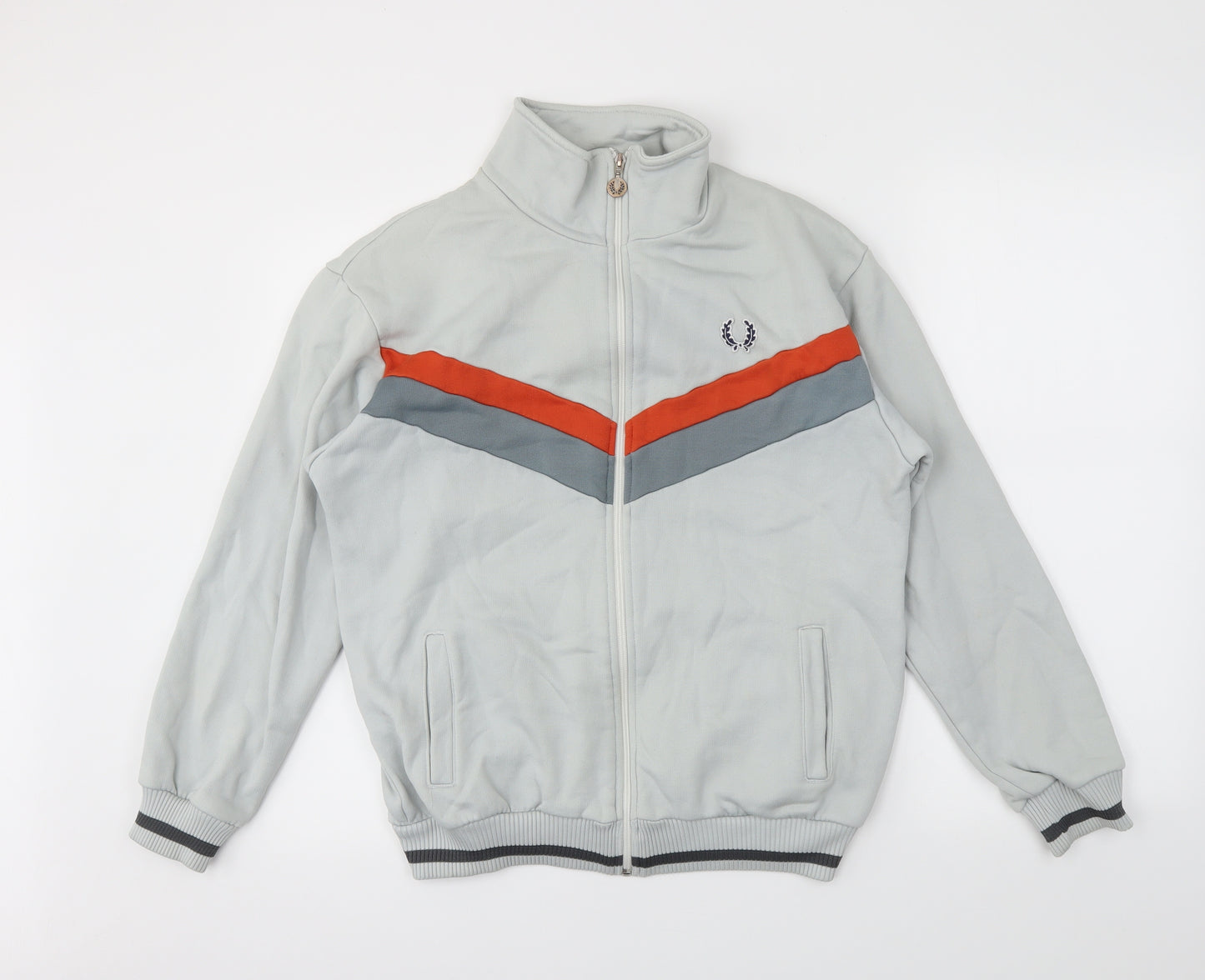 Fred Perry Mens Grey   Full Zip Sweatshirt Size M