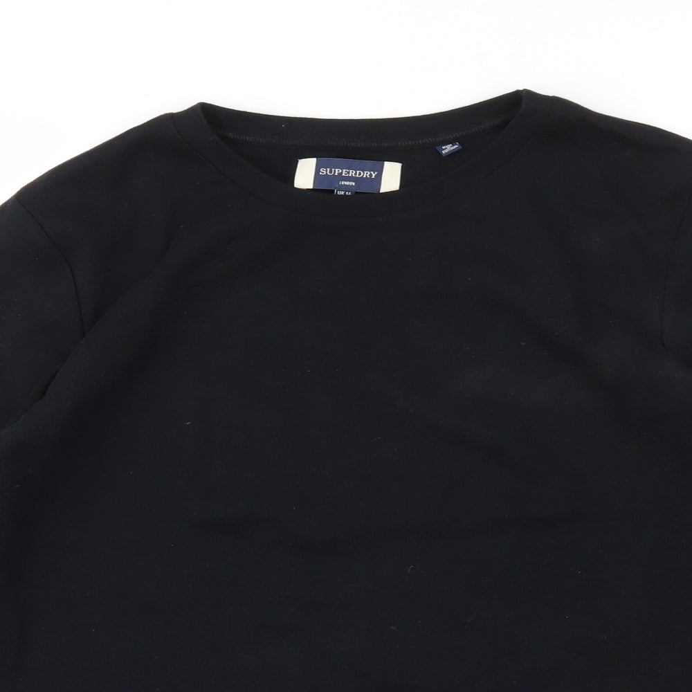 Superdry Womens Black   Basic T-Shirt Size 14