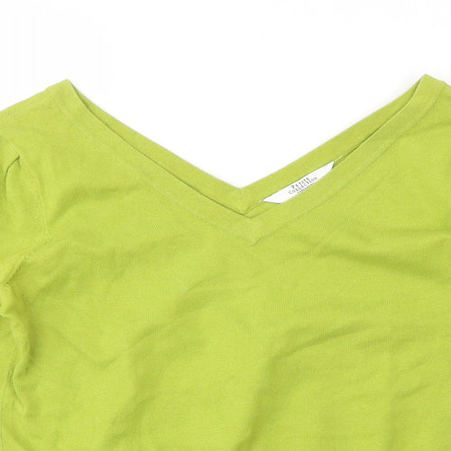 Debenhams Womens Green   Basic T-Shirt Size 12