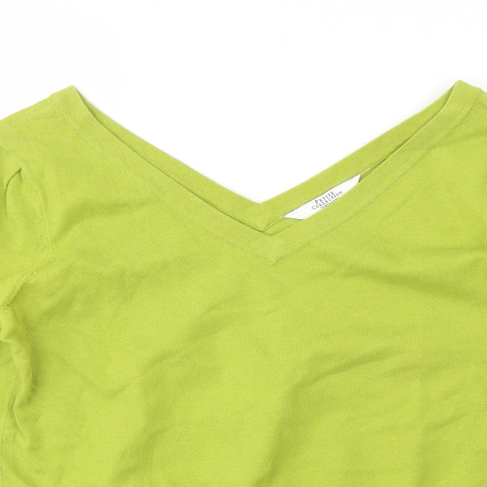 Debenhams Womens Green   Basic T-Shirt Size 12