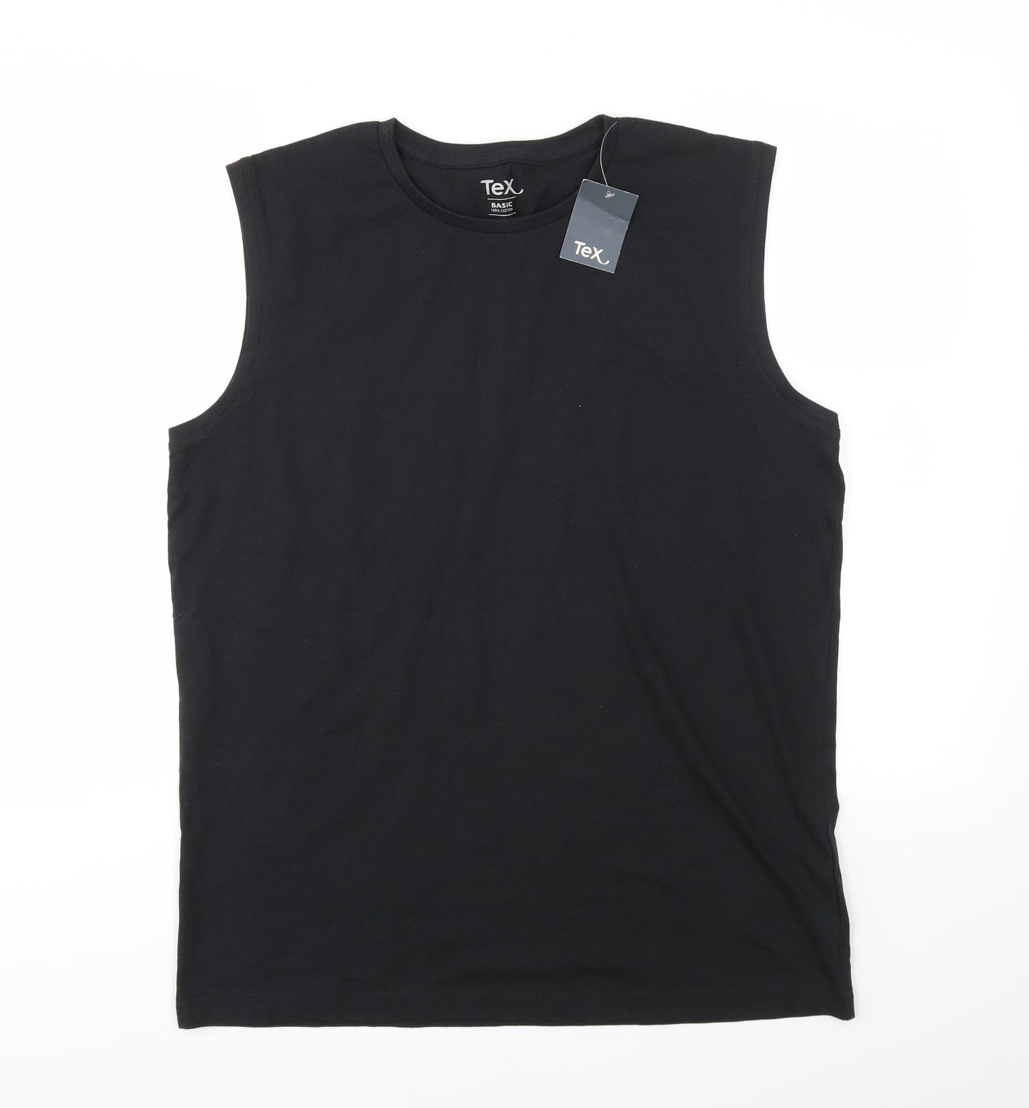 TEX Mens Black    T-Shirt Size L