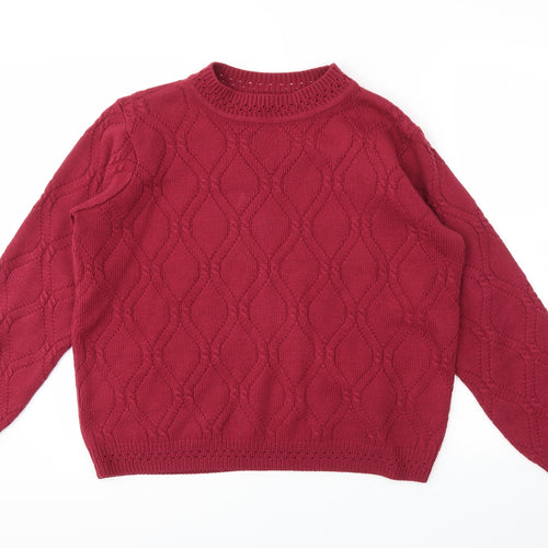 BM Womens Pink   Pullover Jumper Size M