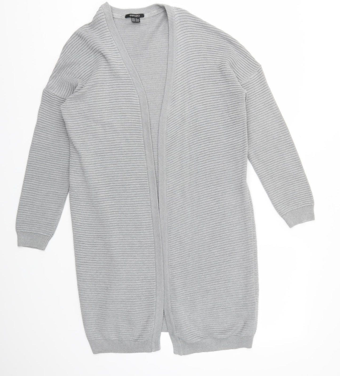 ESMARA Womens Grey   Cardigan Jumper Size M