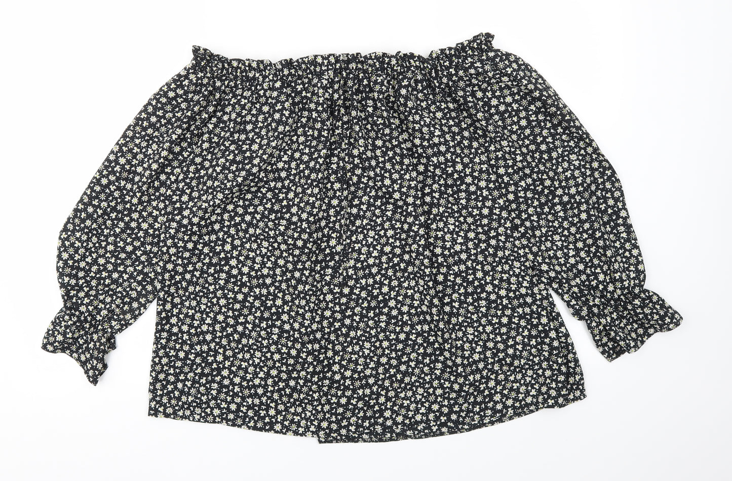 Peacocks Womens Multicoloured Floral  Basic Blouse Size 14
