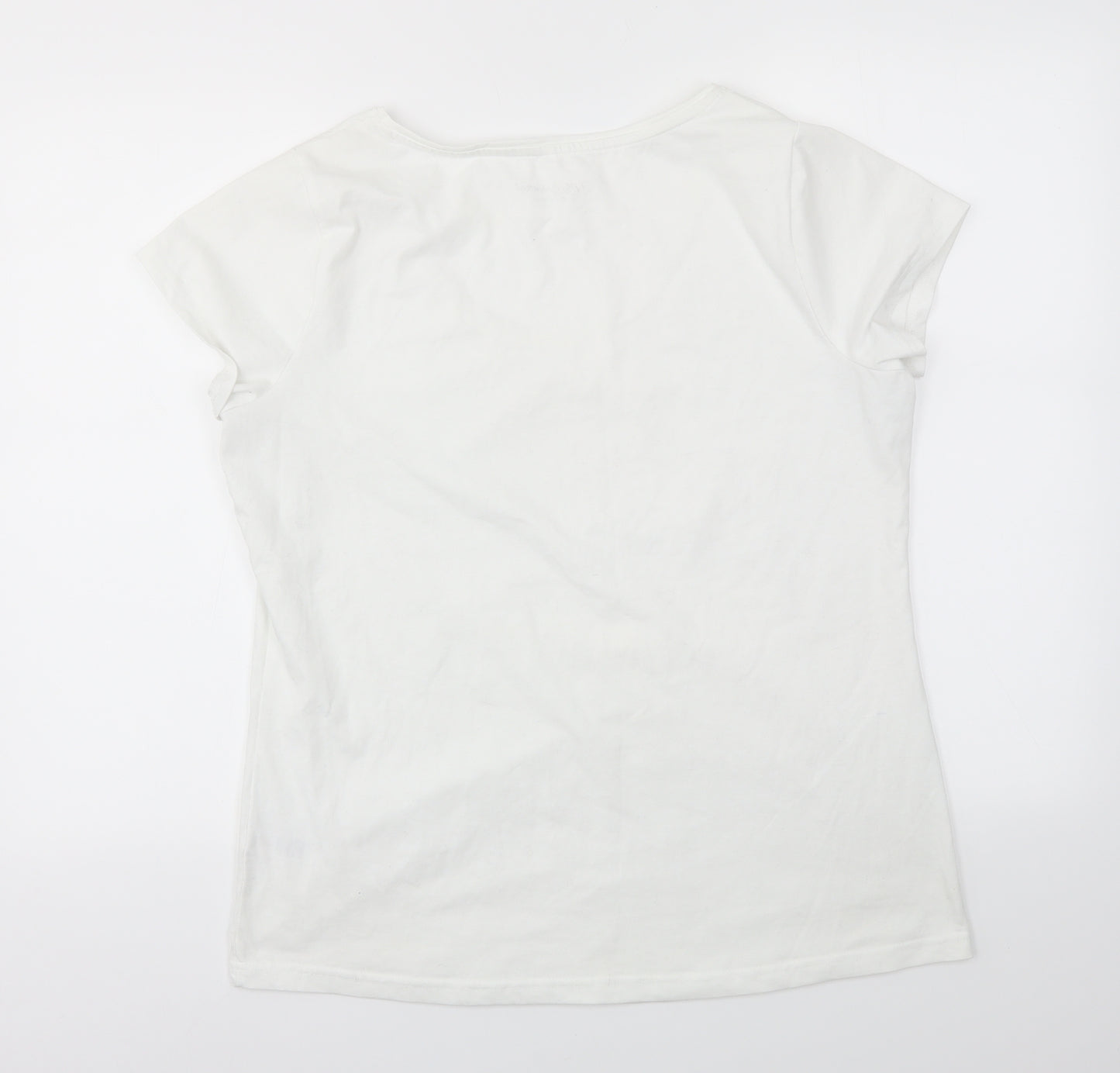 George Womens White   Basic T-Shirt Size 18