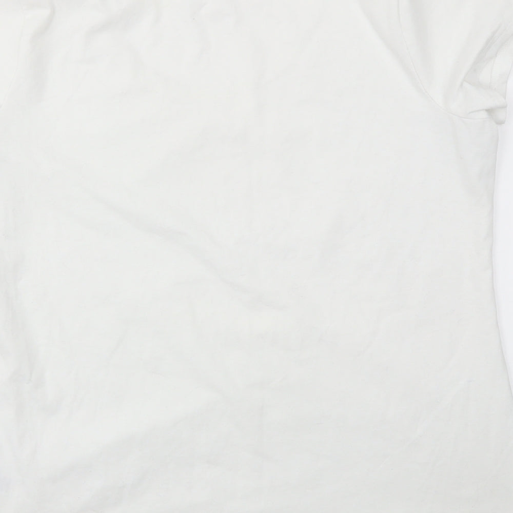 George Womens White   Basic T-Shirt Size 18