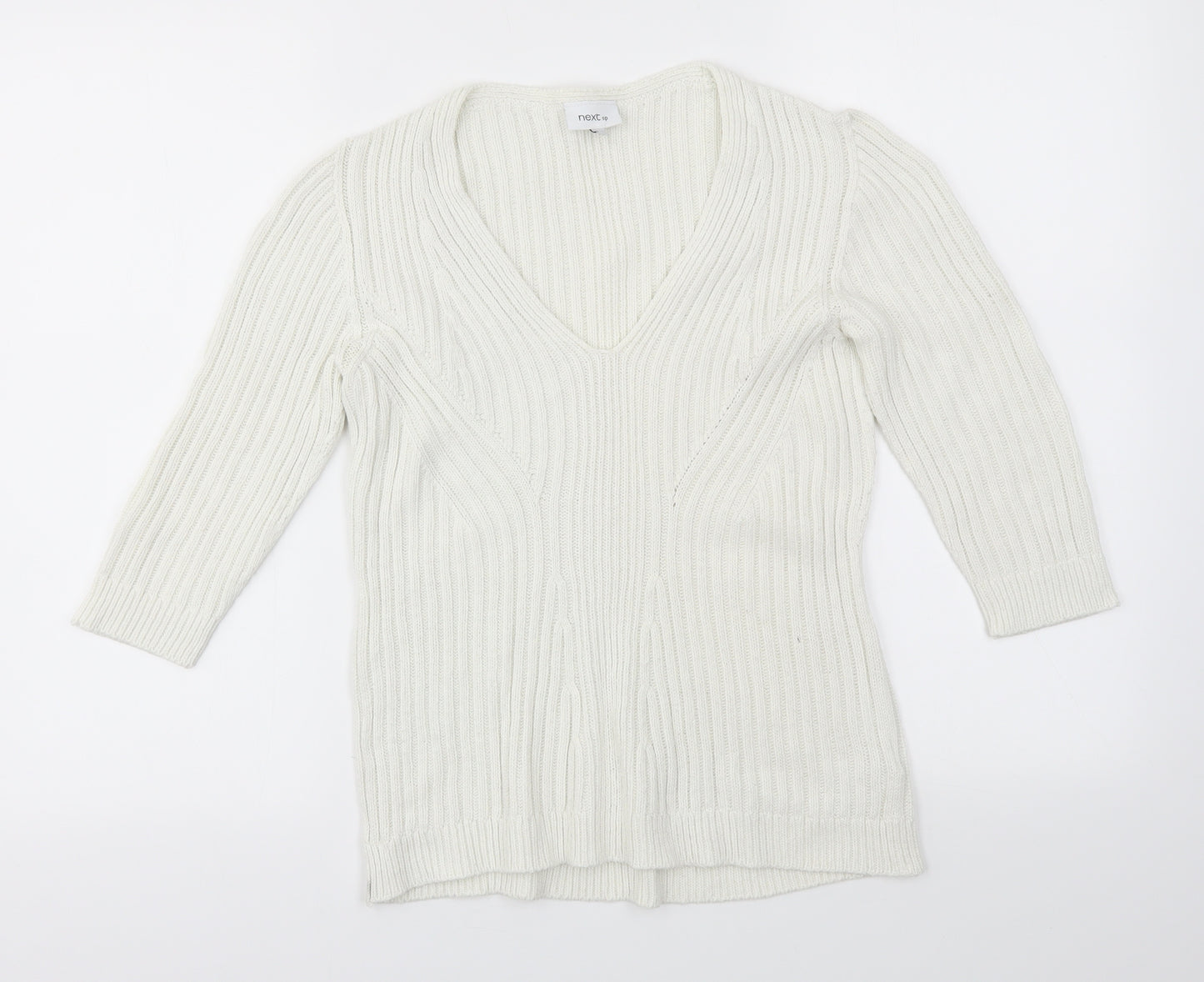 NEXT Womens Ivory   Basic T-Shirt Size 10