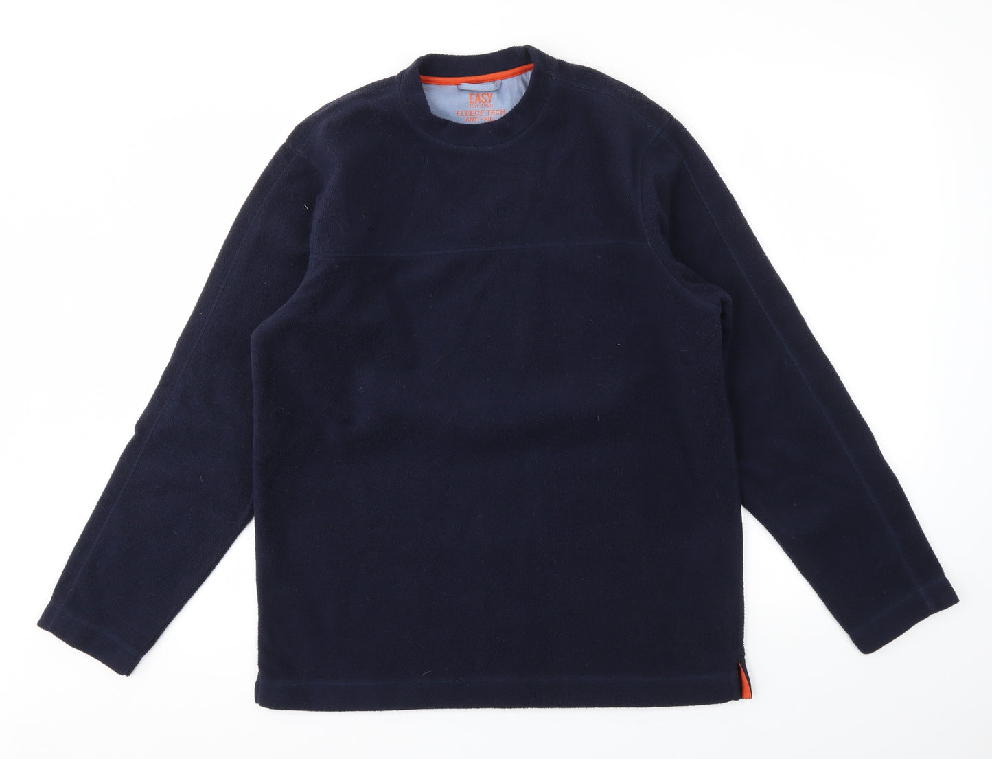Easy Mens Blue   Pullover Sweatshirt Size S