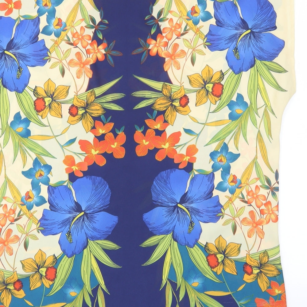 Papaya Womens Multicoloured Floral  Basic Blouse Size 12