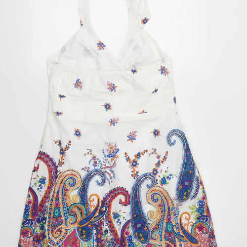 BE BEAU Womens Multicoloured Geometric  Fit & Flare  Size 16