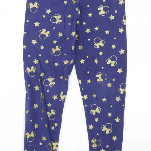 Disney Girls Blue Animal Print  Jegging Trousers Size 8 Years