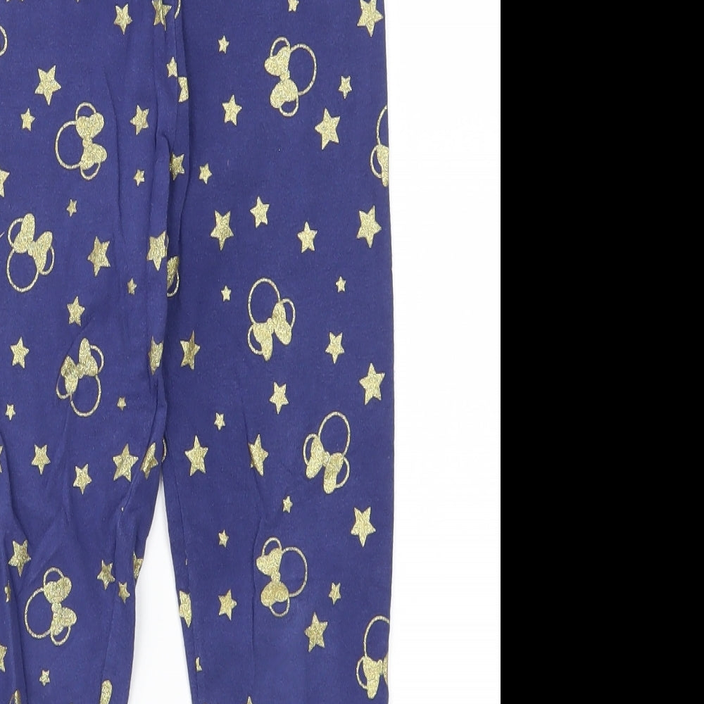 Disney Girls Blue Animal Print  Jegging Trousers Size 8 Years