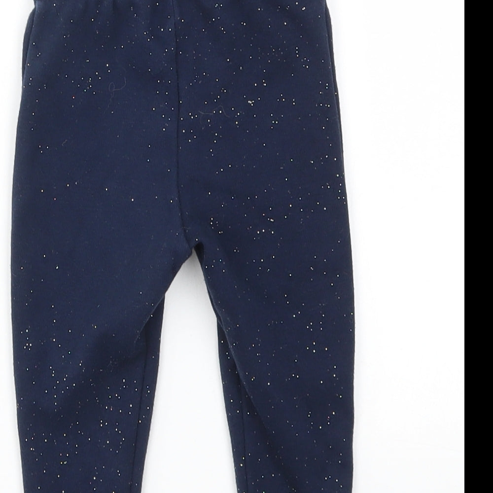 Primark Girls Blue   Capri Leggings Size 9-12 Months