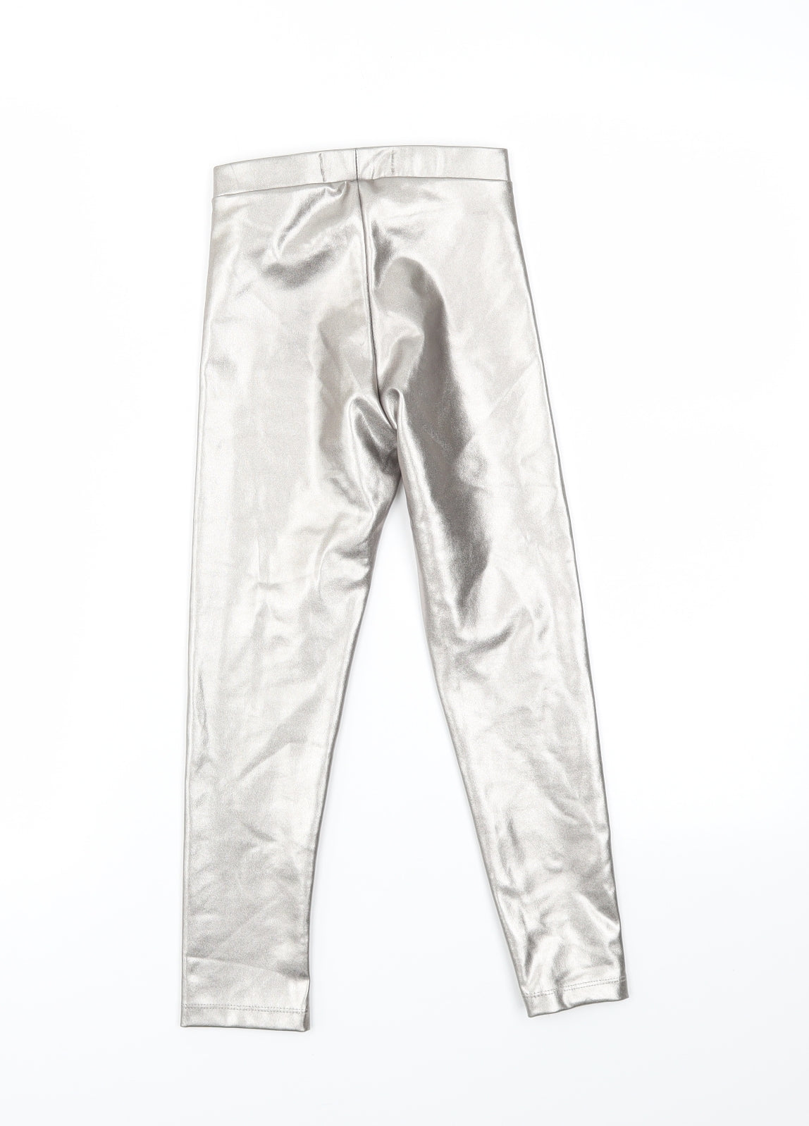 Zara Girls Silver   Jegging Trousers Size 7 Years