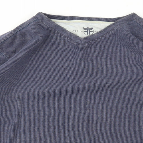 F&F Mens Blue   Pullover Sweatshirt Size L