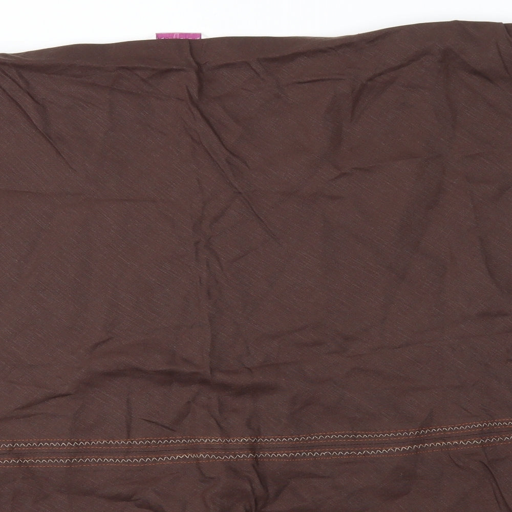 Bonmarché Womens Brown   Maxi Skirt Size 24  - stretch waistband