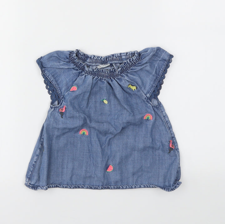 NEXT Girls Blue   Fit & Flare  Size 12-18 Months