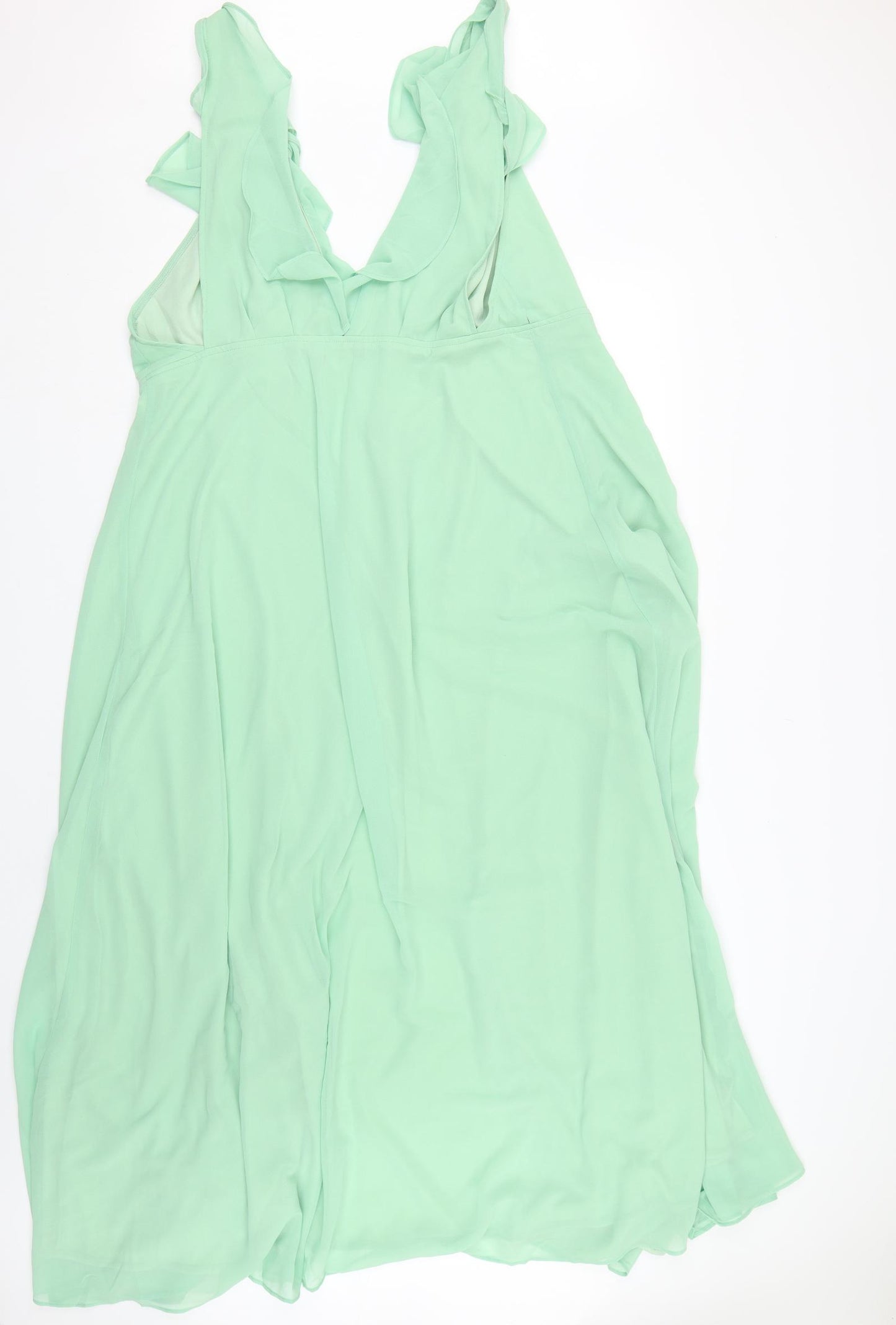 Boohoo Womens Green   Tank Dress  Size 16