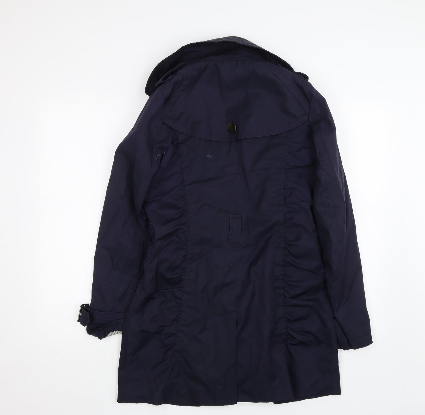 Black Rivet Womens Blue   Trench Coat Coat Size S