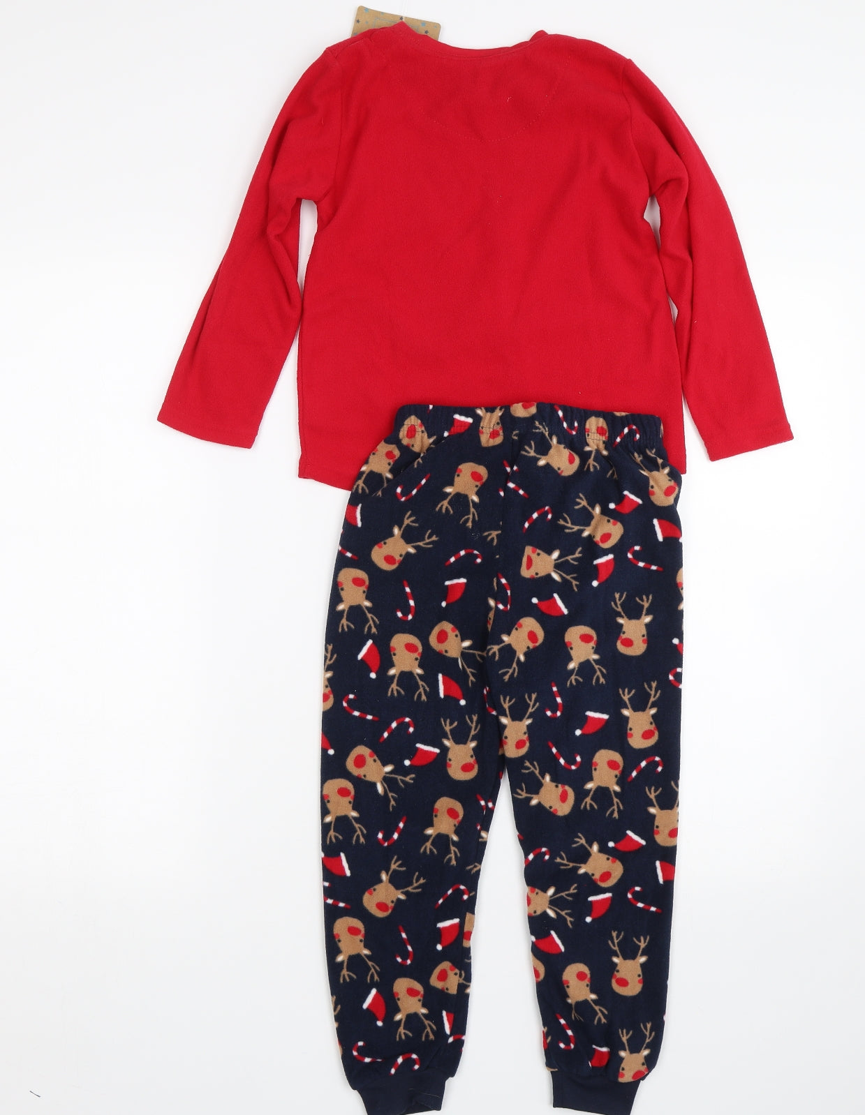 Primark Boys Red    Pyjama Set Size 5-6 Years  - Christmas