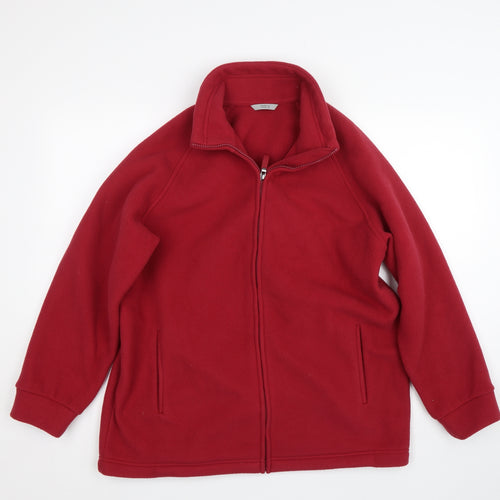 M&S Mens Red   Full Zip Sweatshirt