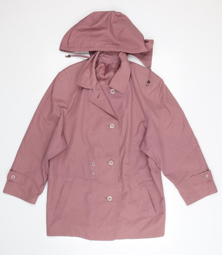Preworn Womens Purple   Trench Coat Coat Size 6