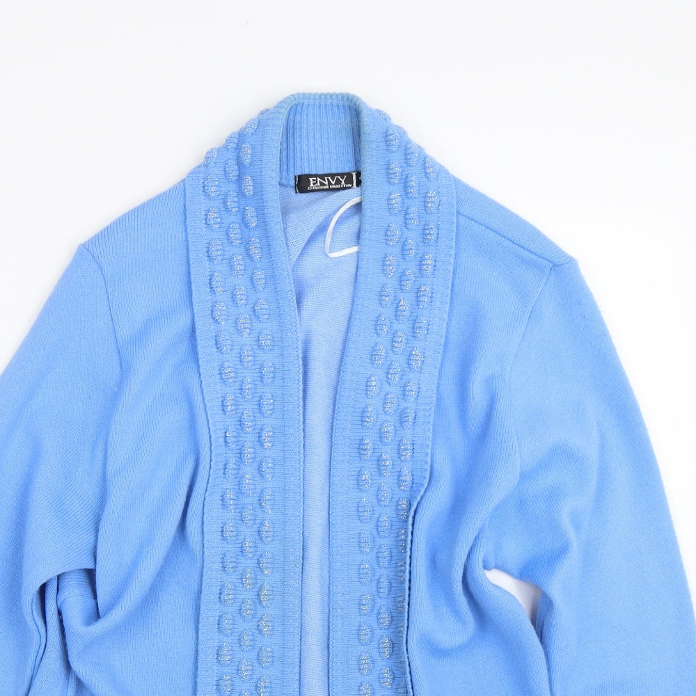 Envy Womens Blue   Cardigan Jumper Size L