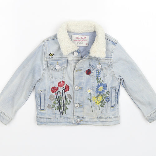 I love denim Girls Blue  Denim Jacket  Size 3 Years  - Summer