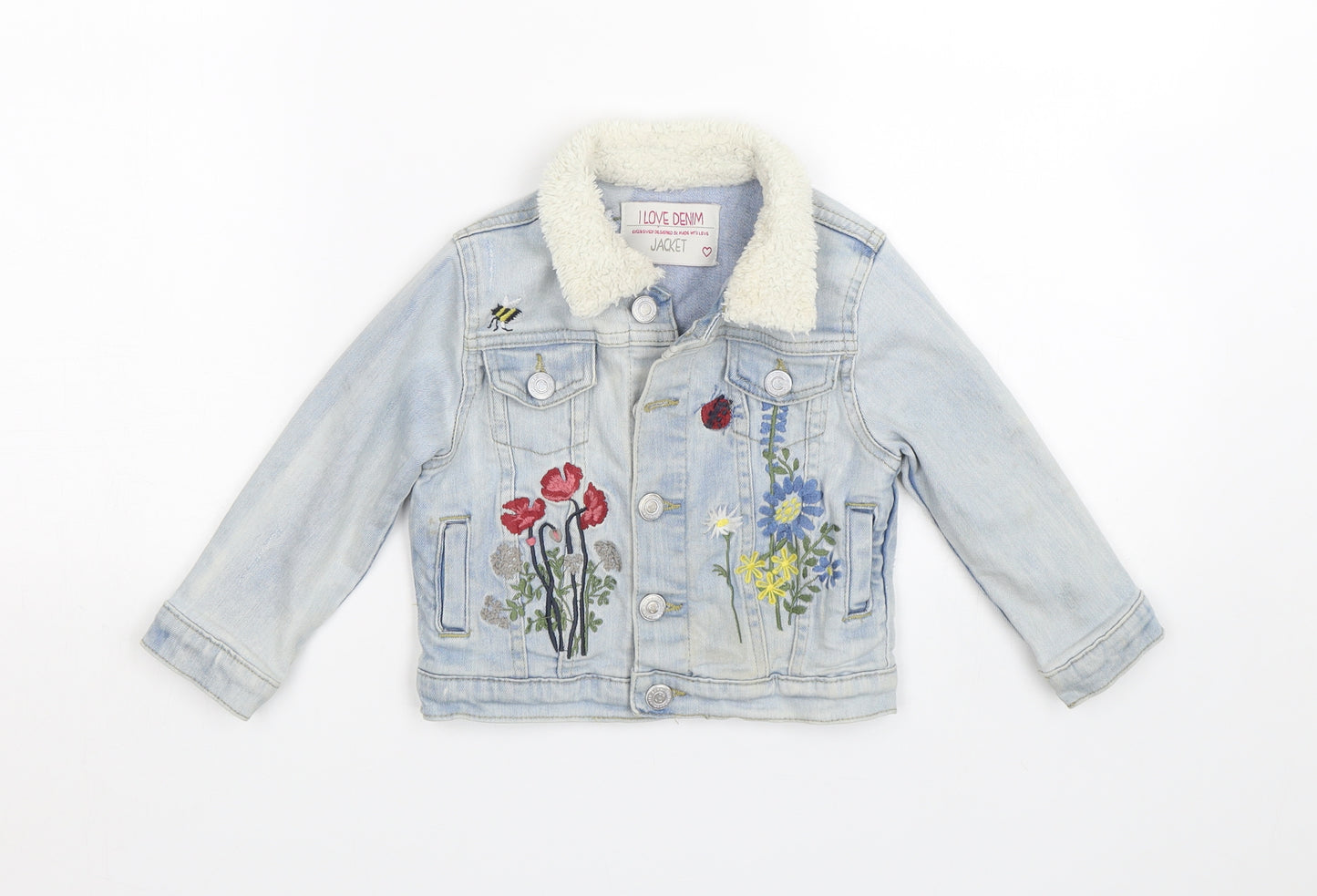 I love denim Girls Blue  Denim Jacket  Size 3 Years  - Summer
