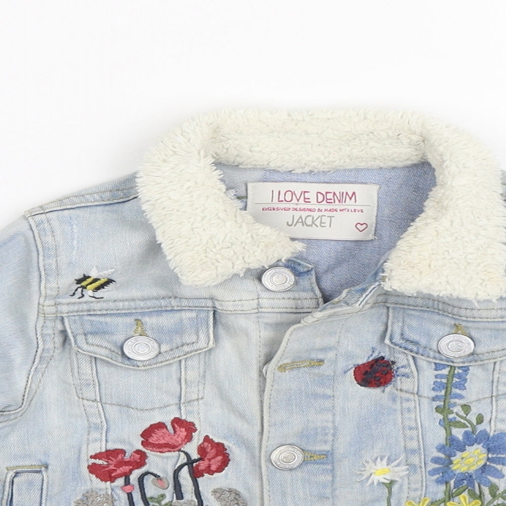 I love denim Girls Blue  Denim Jacket  Size 3 Years  - Summer