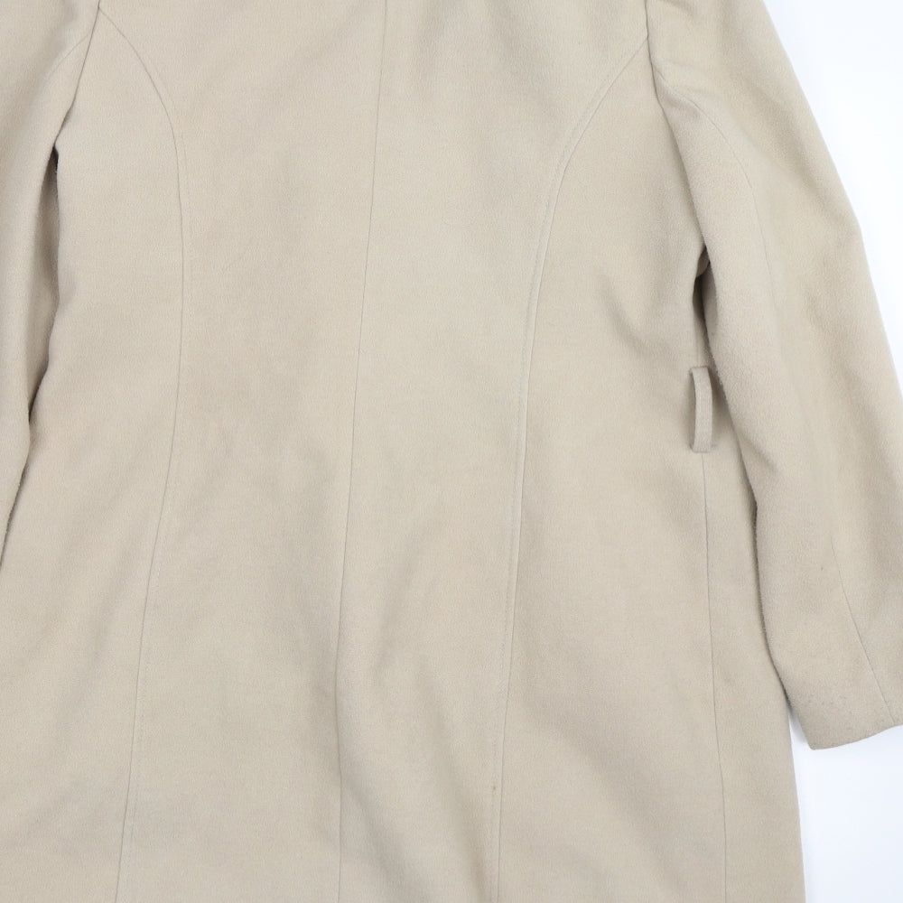 Soon Womens Beige   Trench Coat Coat Size 16