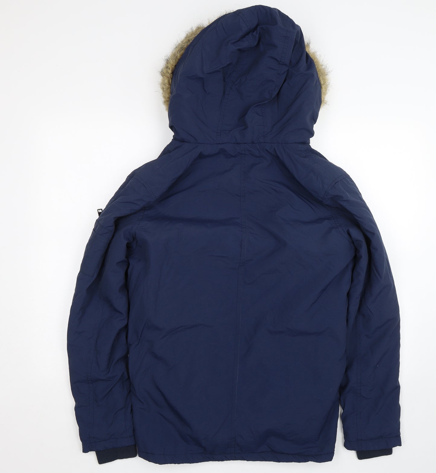 Brave Soul Mens Blue   Parka Coat Size XS