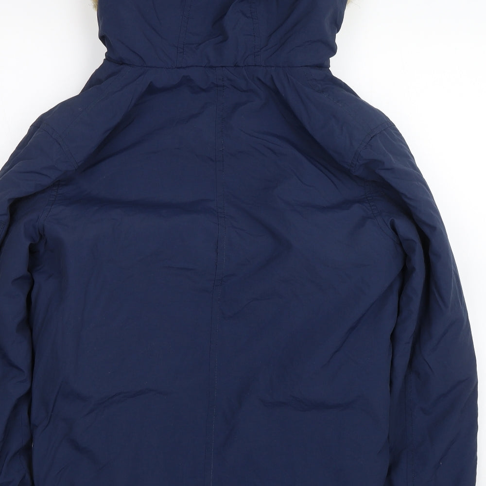 Brave Soul Mens Blue   Parka Coat Size XS