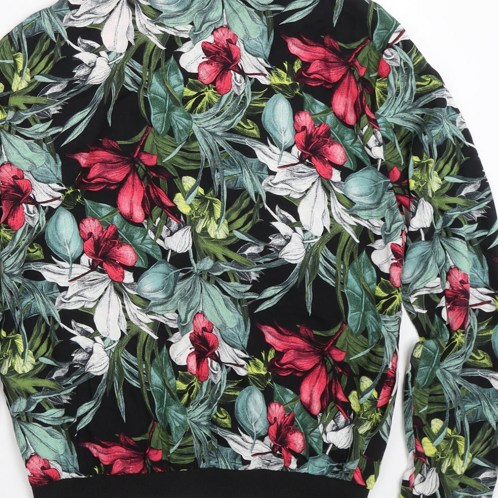 Dorothy Perkins Womens Black Floral  Jacket  Size 10