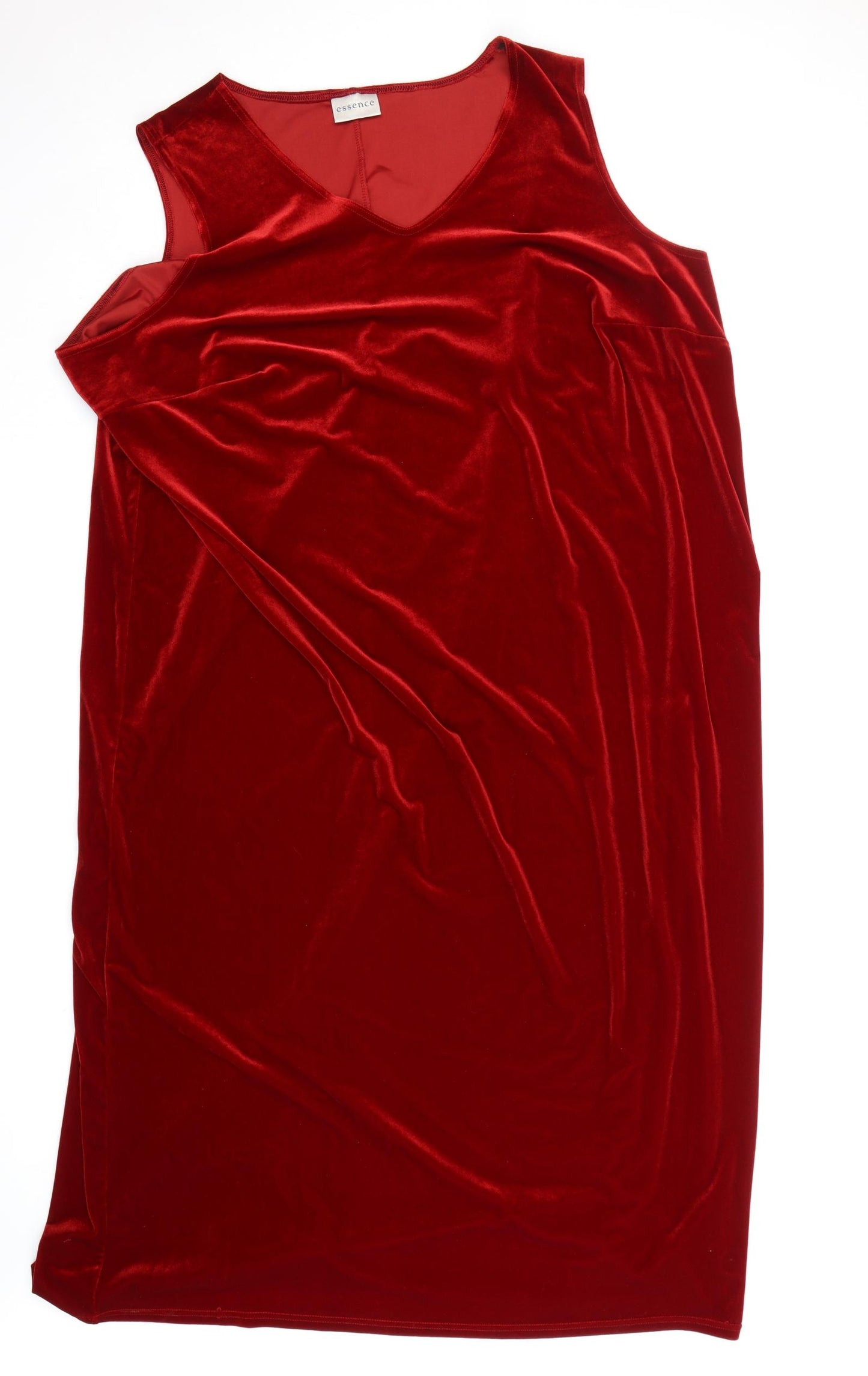 essence Womens Red  Velour Tank Dress  Size 30