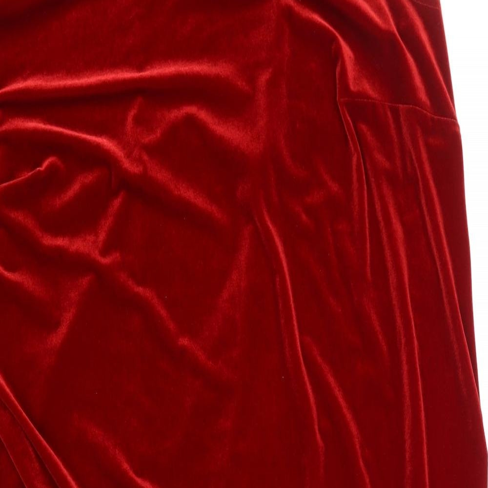 essence Womens Red  Velour Tank Dress  Size 30