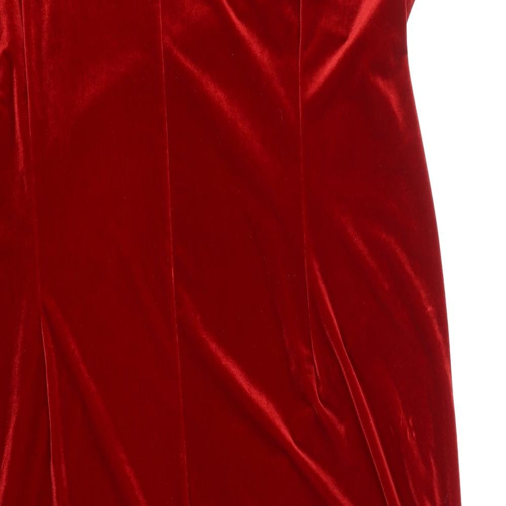 essence Womens Red  Velour Tank Dress  Size 30