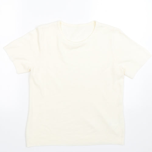 BHS Womens Beige   Basic T-Shirt Size 12