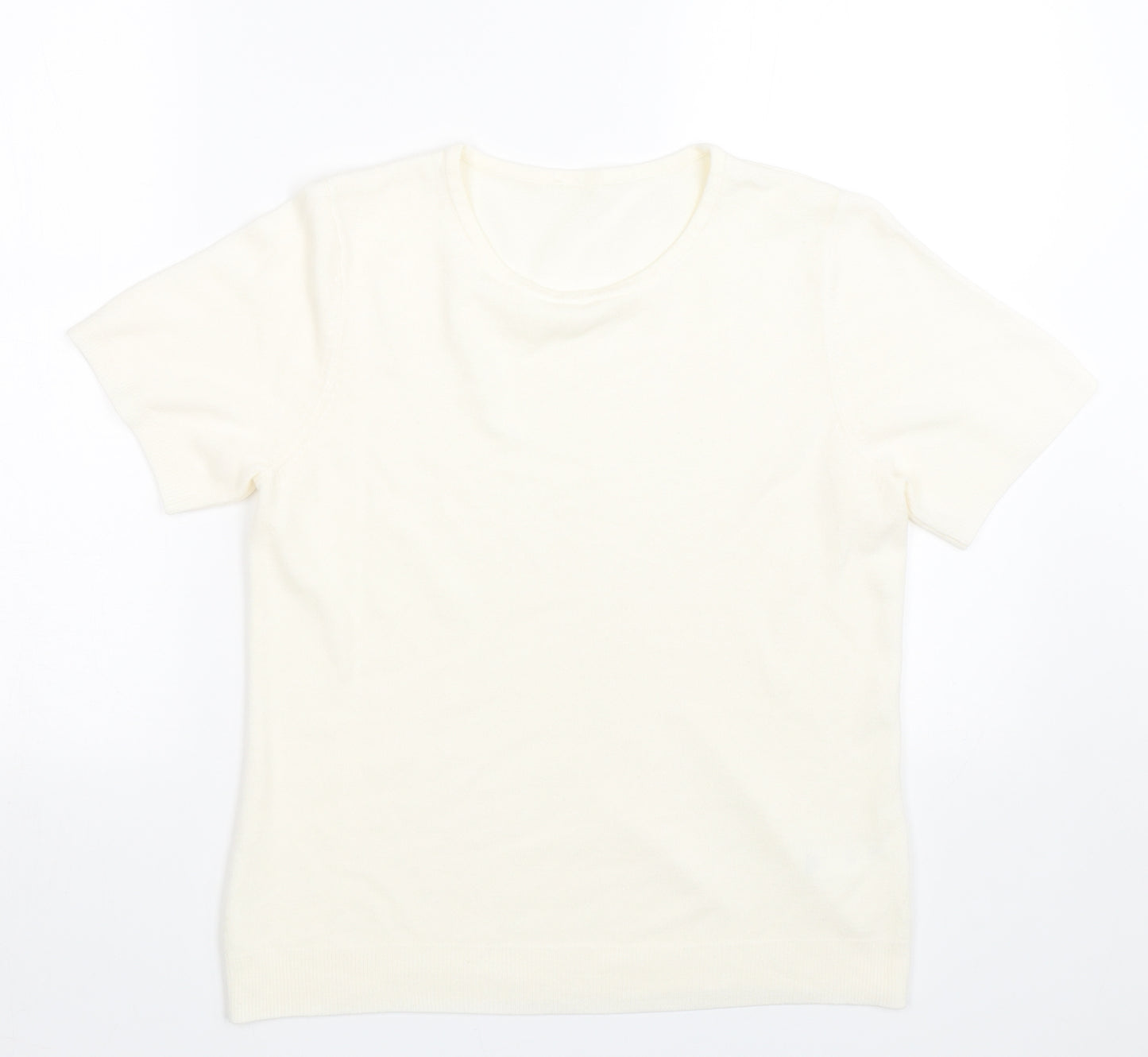 BHS Womens Beige   Basic T-Shirt Size 12