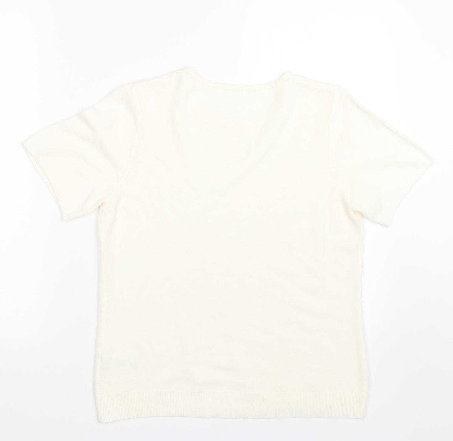 BHS Womens Beige   Basic T-Shirt Size 12